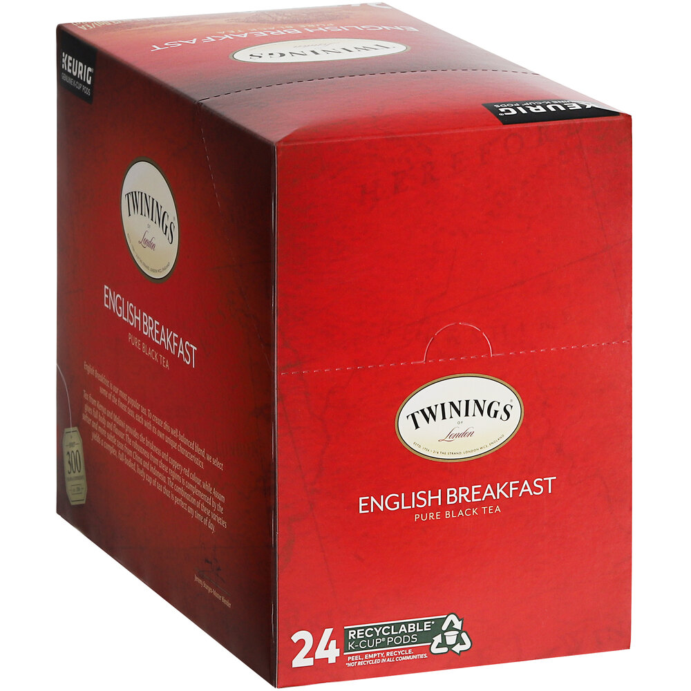 Twinings English Breakfast Tea Single Serve Keurig® KCup® Pods 24/Box