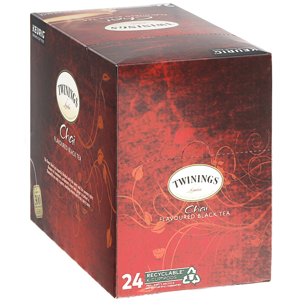 Twinings Chai Tea Single Serve Keurig® KCup® Pods 24/Box