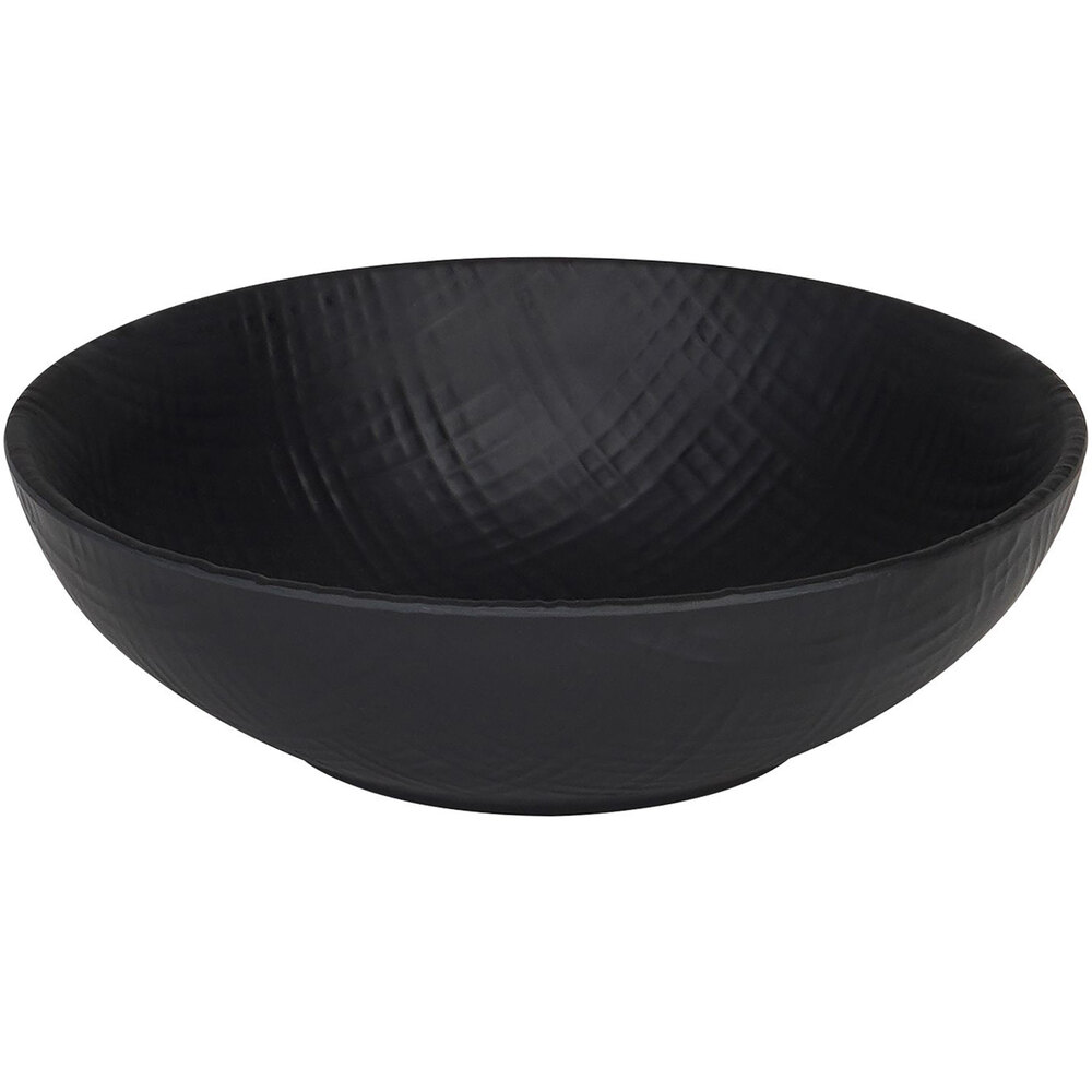 CalMil Sedona 29 oz. Textured Black Coupe Melamine Bowl