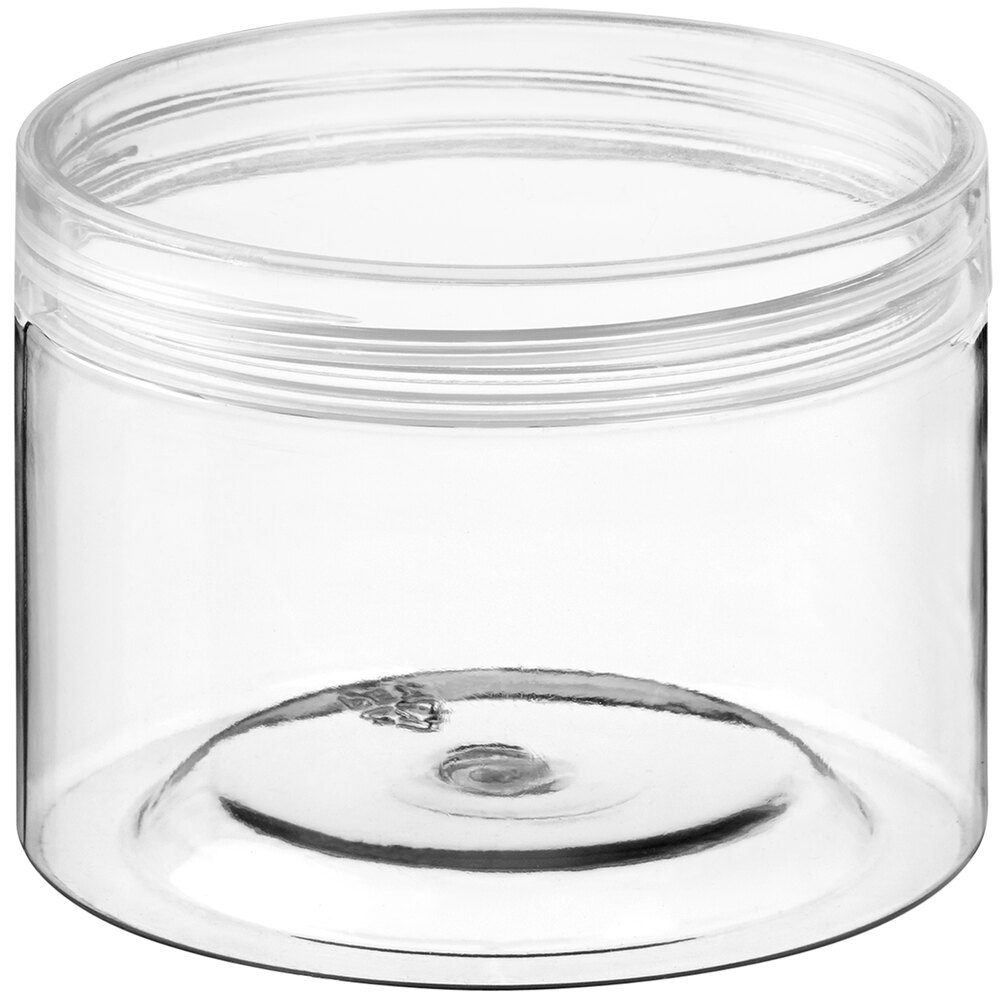 thumbnail image 2 of CoolJarz Sealz Screw-Capped Clear Poly Jars – 3 Dram (10mL), Pack Of 10, Made In USA 2 of 6