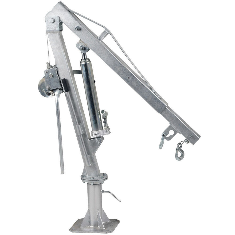 Vestil Steel Winch Truck Jib Crane with 360 Degree Swivel and 52" Reach