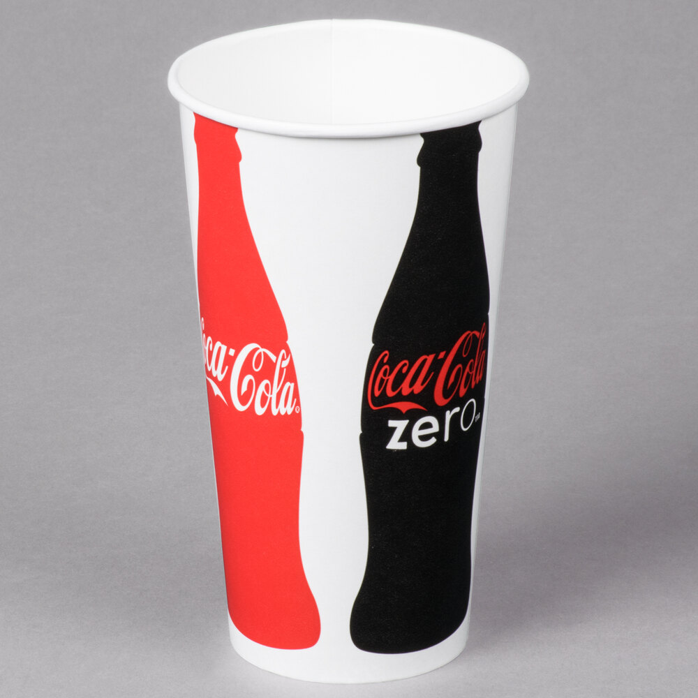 Solo RN32CB-K1038 Coke® 28-32 oz. Poly Paper Cold Cup - 480/Case