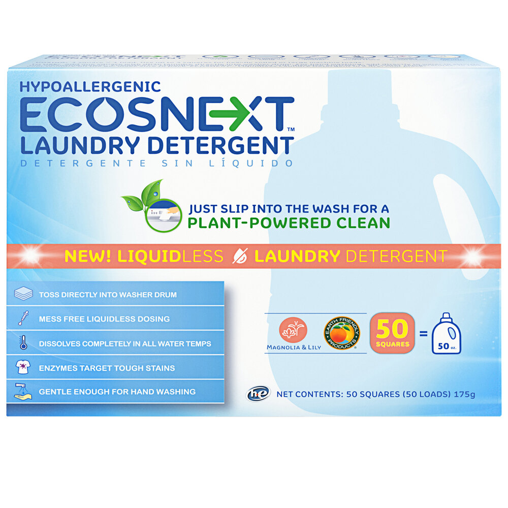 ECOS Next 953610 Magnolia and Lilies Liquidless Laundry Detergent Sheet