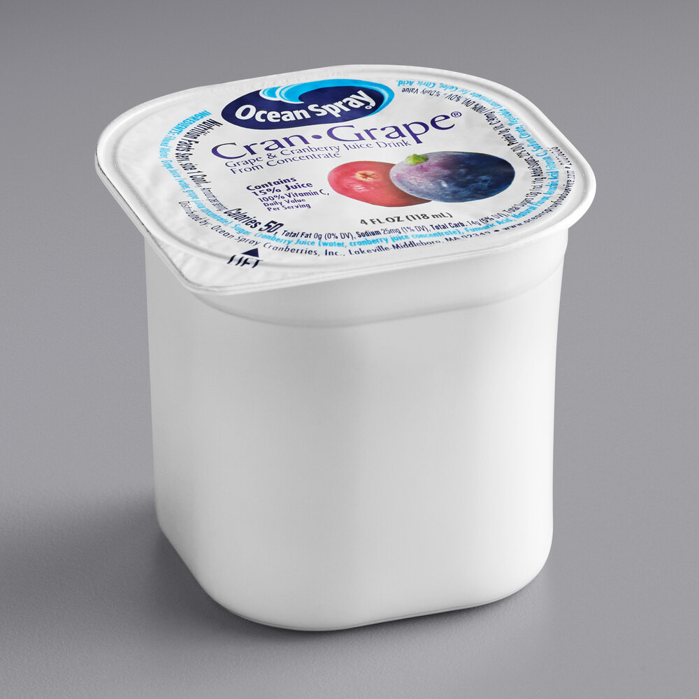 Ocean Spray CranGrape Juice Cups 4 fl. oz. 48/Case