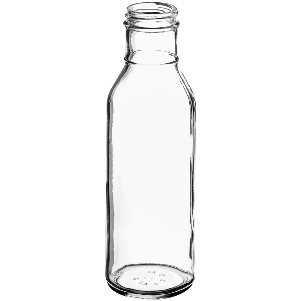 12 oz. Ring Neck Glass Dressing Bottle 12/Case