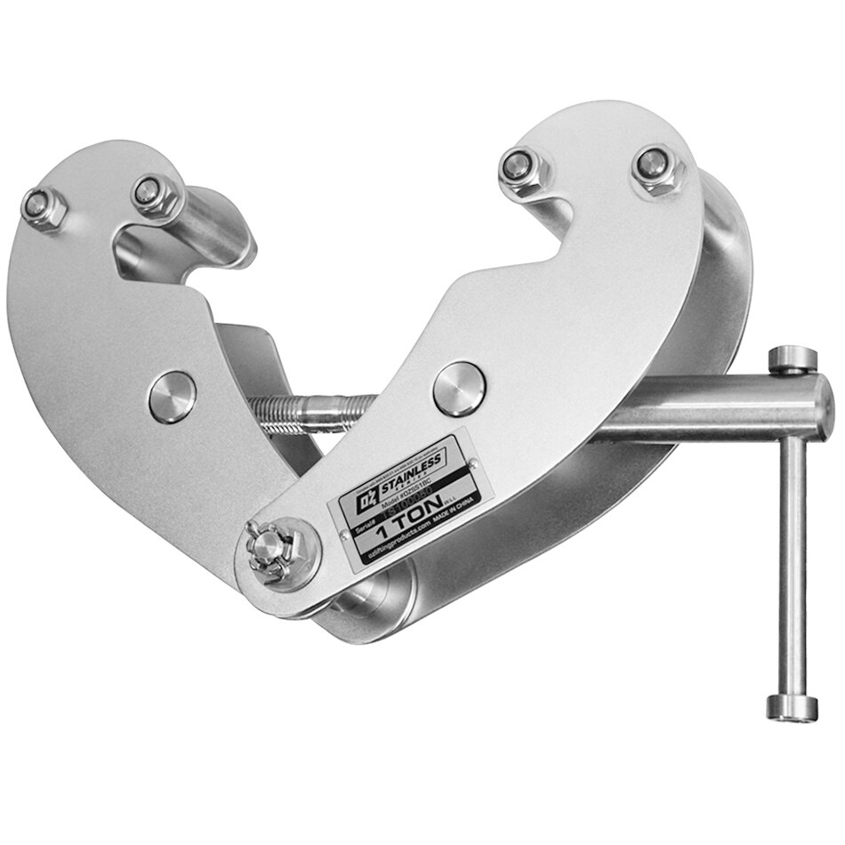 Betaling Eksisterer henvise OZ Lifting Products 1 Ton Stainless Steel Beam Clamp OZSS1BC