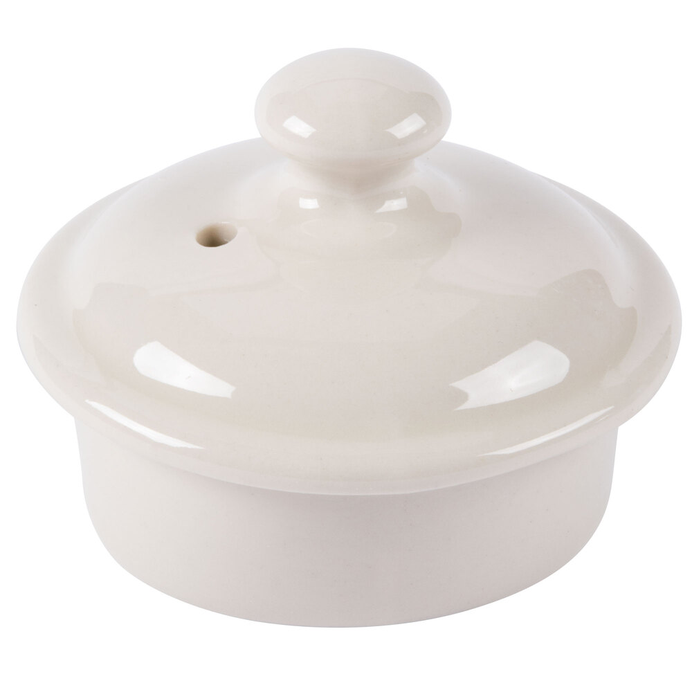 Hall China 220CWHA Ivory (American White) Cover Boston Teapot