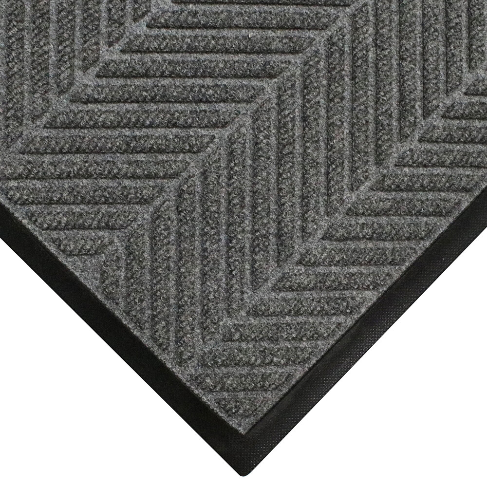 M+A Matting WaterHog Eco Elite Classic Grey Ash Mat with Classic Border