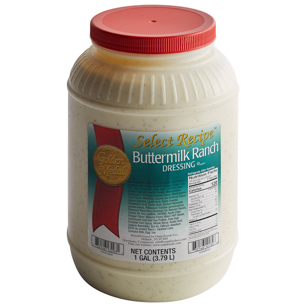 AAK Select Recipe Ranch Dressing 1 Gallon Container - 4/Case
