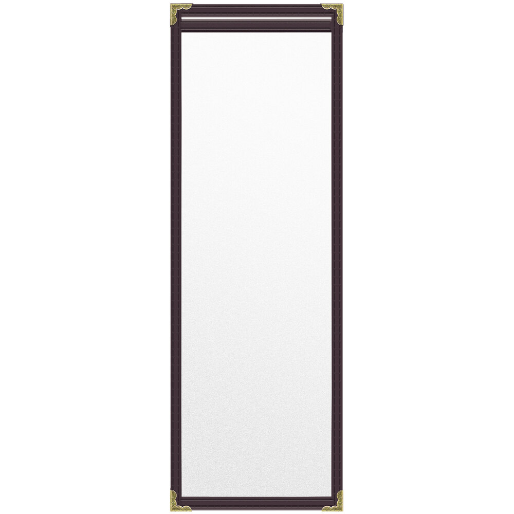 Risch Triple Pocket Vinyl Menu Cover, 8 1/2"W X 14"H, Clear (61 8.5X14 - View #7