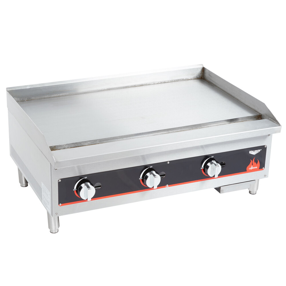 Vollrath 40721 Cayenne 36" Flat Top Gas Countertop Griddle Manual Control