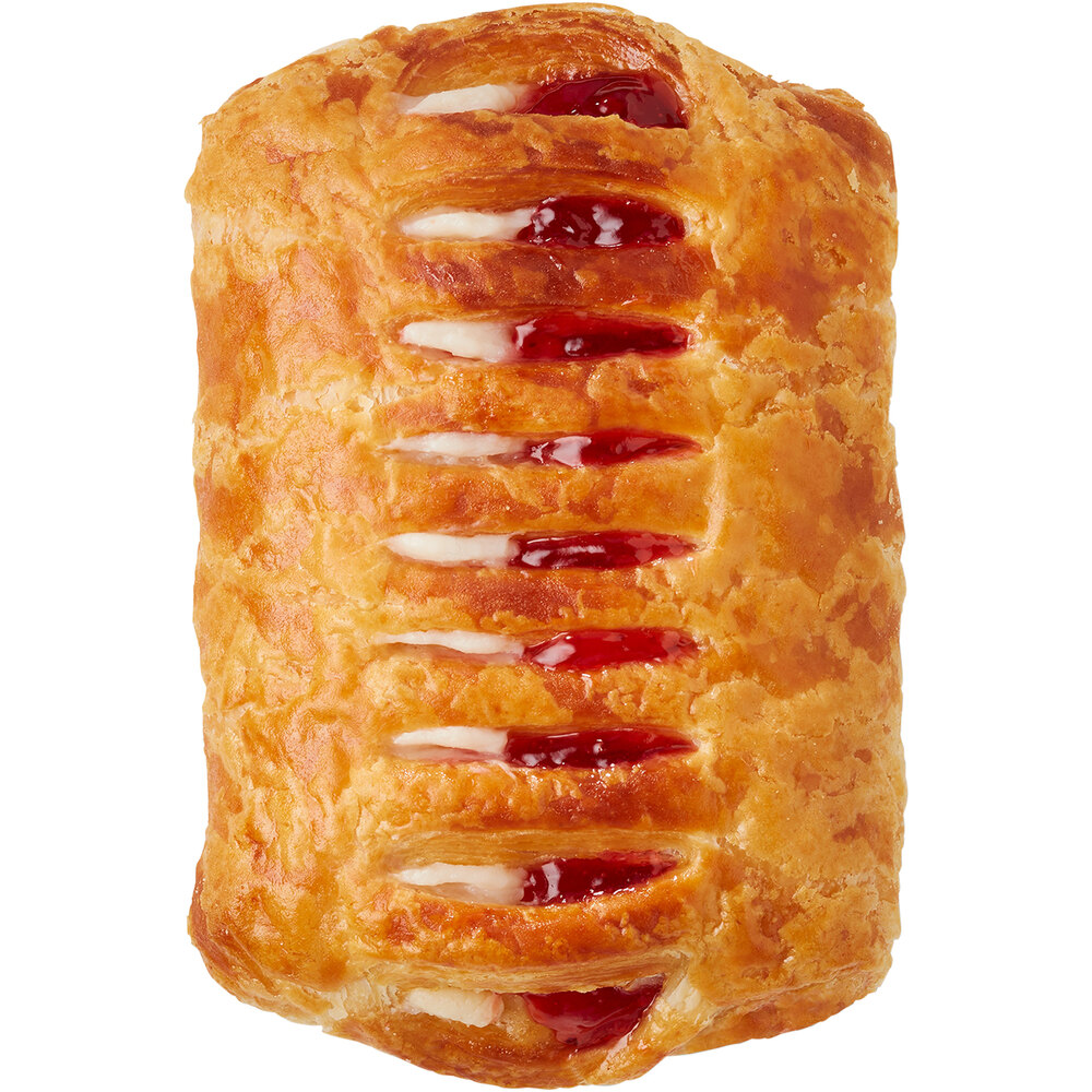 Bridor Ready to Bake Strawberry Cream Cheese Danish 3.99 oz. 60/Case