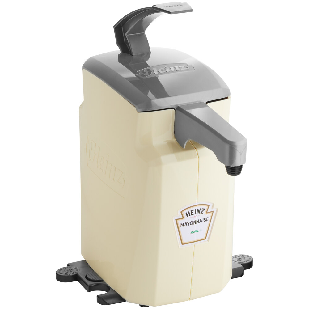 Heinz Keystone 1.5 Gallon Cream Plastic Countertop Mayonnaise Pump