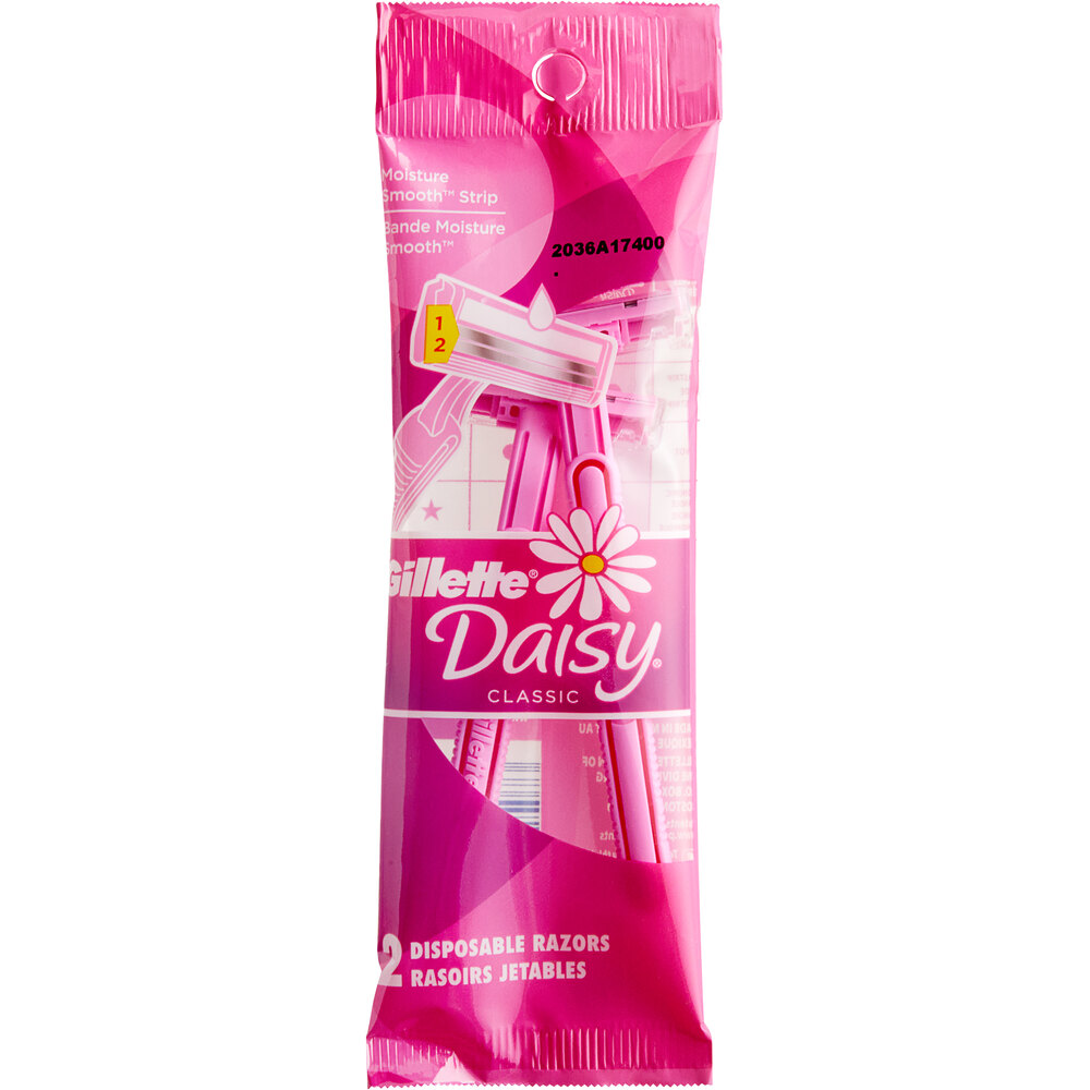 Gillette Daisy Women's Disposable Razor 2 Count 02507 36/Case