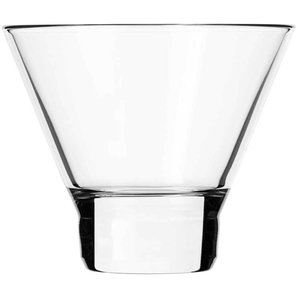 Libbey 9 oz. Boost Stackable Stemless Martini Glass 12/Case