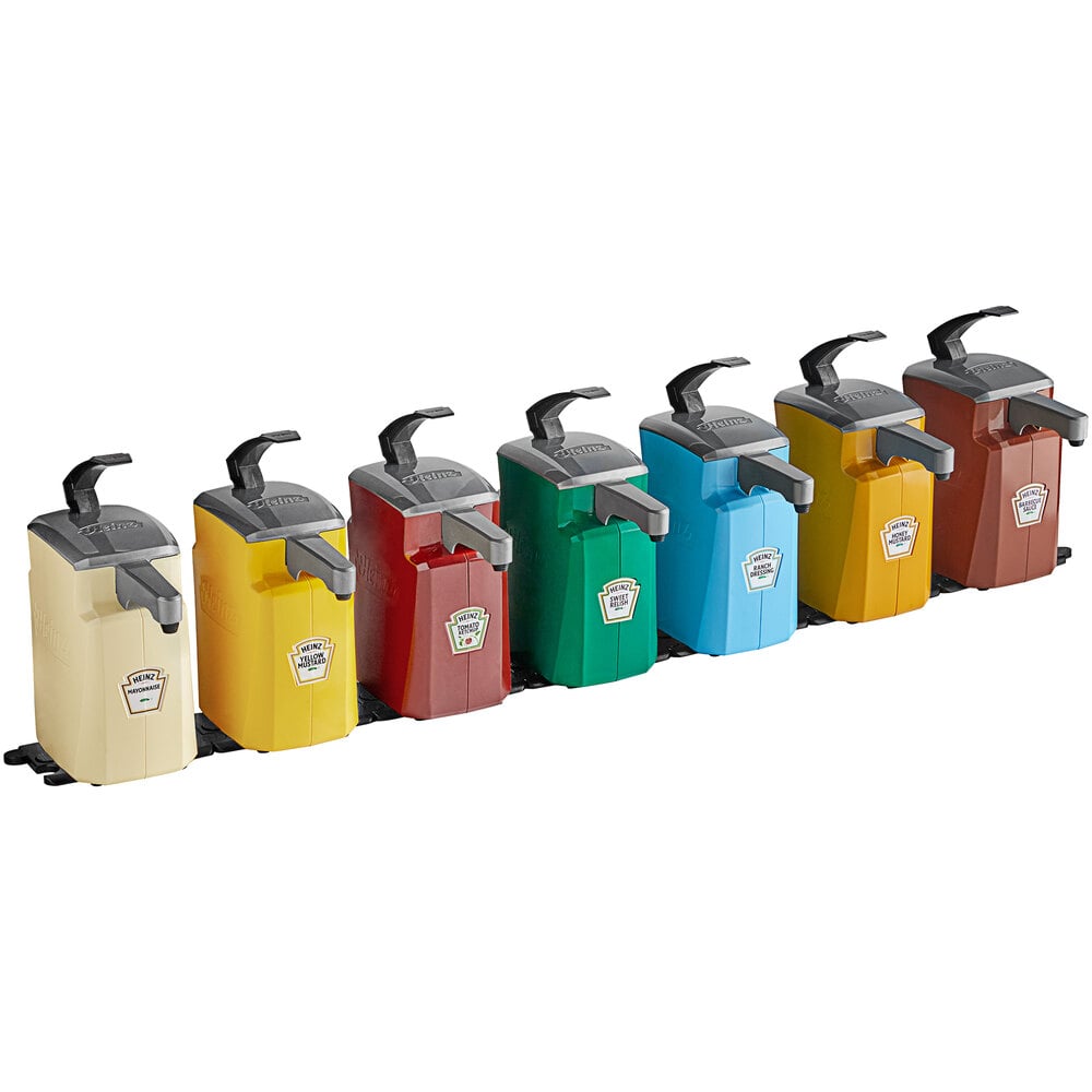 Heinz 7Piece Condiment Pump Dispenser Set