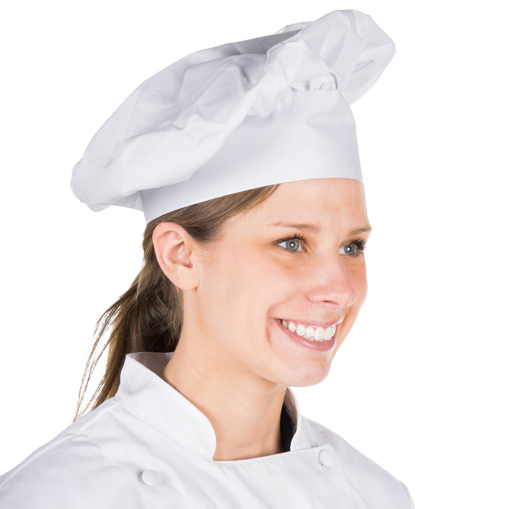 13" White Chef Hat
