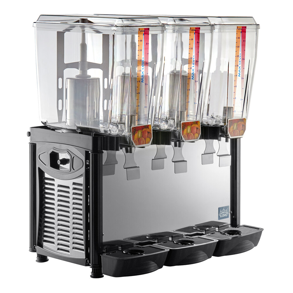 Carnival King RBD5G3 Triple 5 Gallon Bowl Refrigerated Beverage