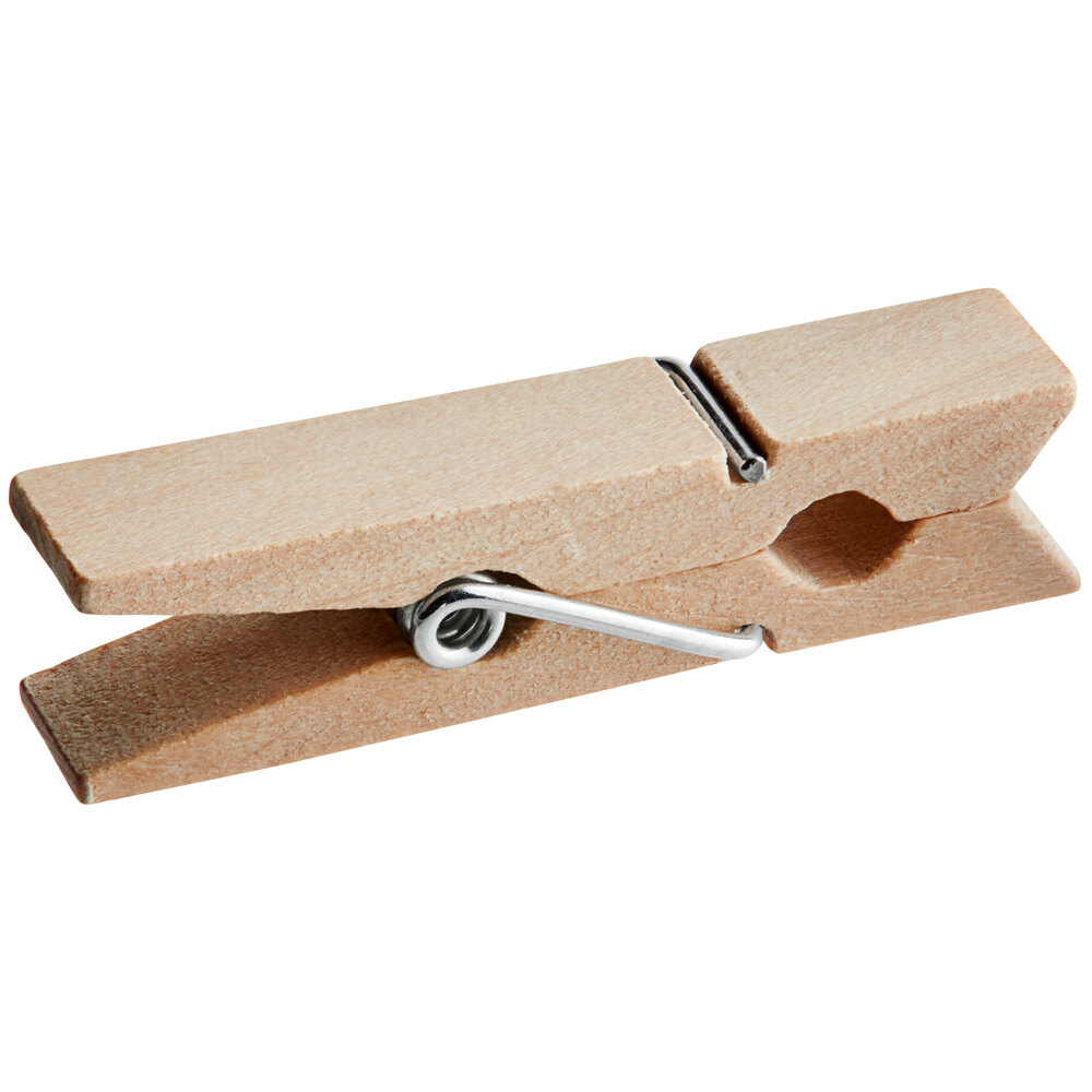 Mini Wooden Cocktail Garnish Clothespin 1 1/2" 100/Pack