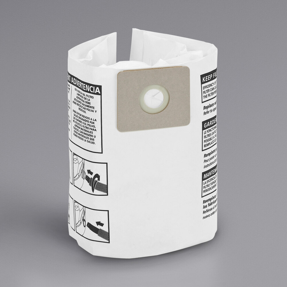 ShopVac 9066000 4 Gallon TearResistant Dry Paper Collection Bags for