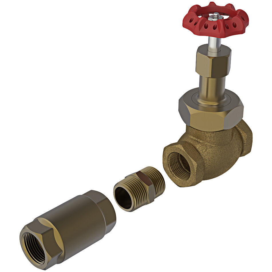 SaniLav M1GCH Red Globe Valve Handle for M1 Hot and Cold Mixing