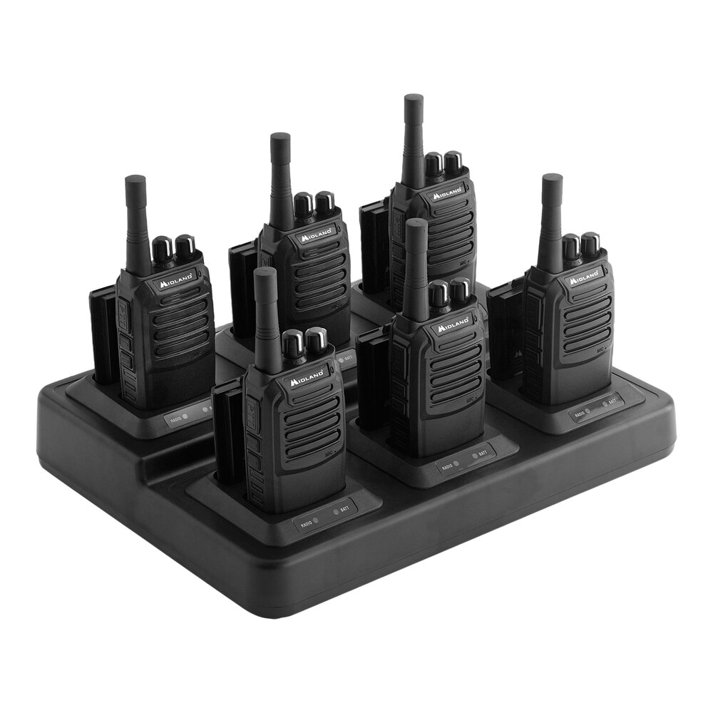 thumbnail image 2 of Midland BR200 Business Two-Way Radio 8-Pack - 2 Watt UHF Radios With Chargers 2 of 14