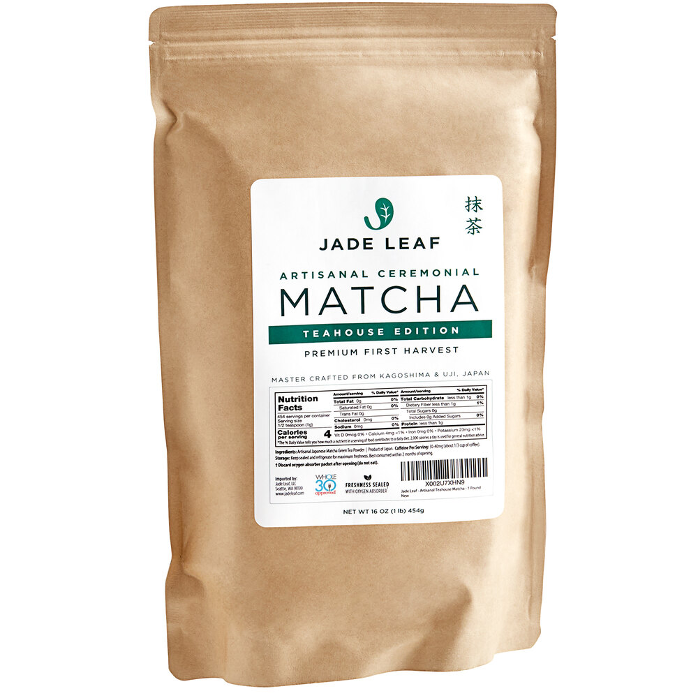 Jade Leaf Ceremonial Teahouse Edition Matcha Powder 1 lb. (454g)