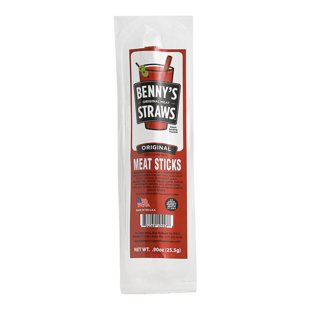 Benny's Original Meat Straws Original Flavor Buy in Bulk