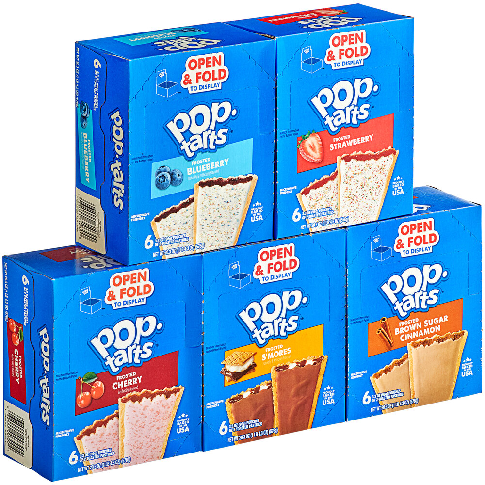 PopTarts Assorted Flavor Toaster Pastry 2Pack 72/Case