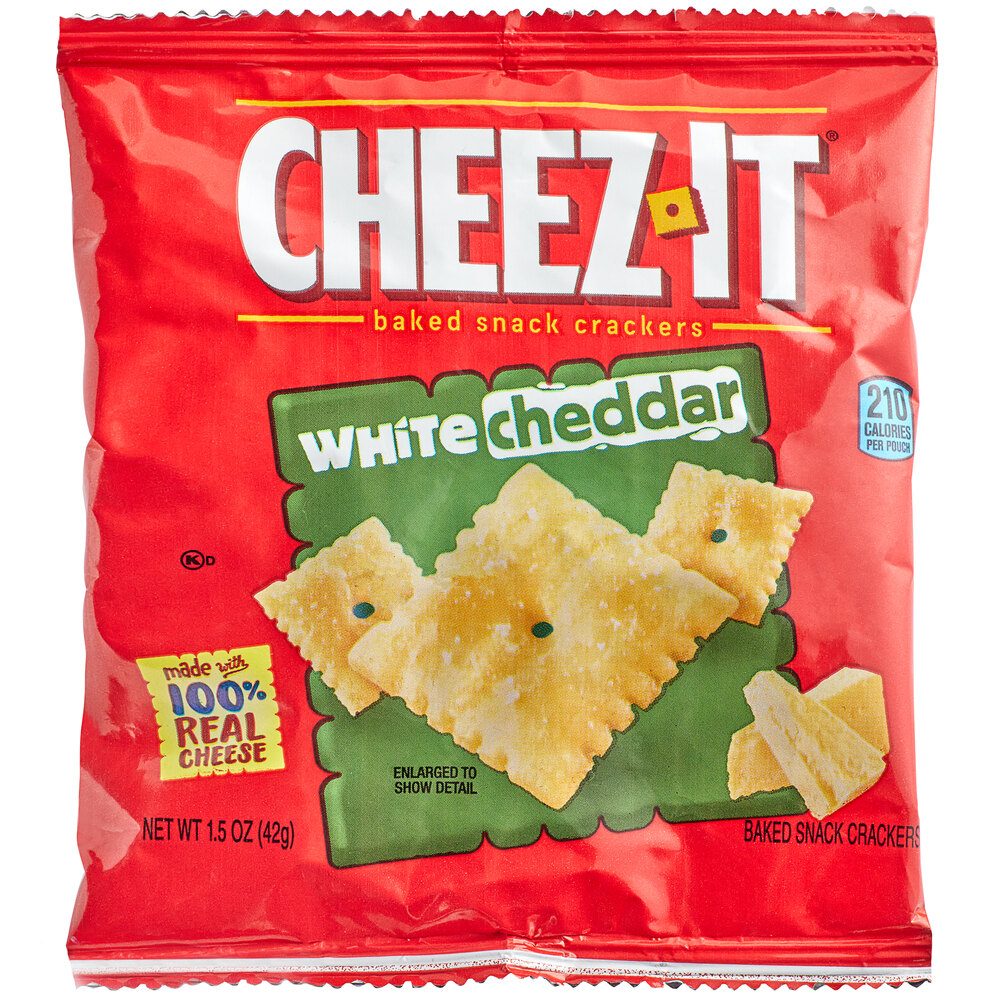 CheezIt White Cheddar Crackers 1.5 oz. 60/Case
