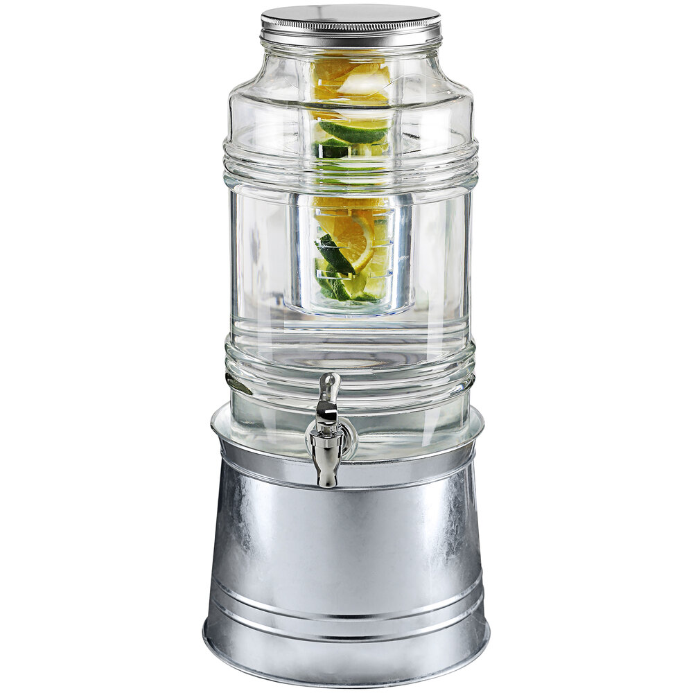 Our Table™ 2-Gallon Double Beverage Dispenser with Stand, 1 ct