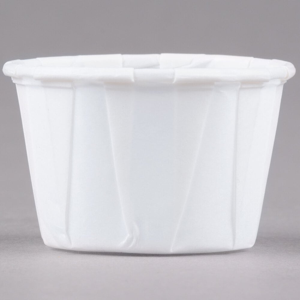 Solo SCC100 1 oz. White Paper Souffle / Portion Cup - 5000/Case
