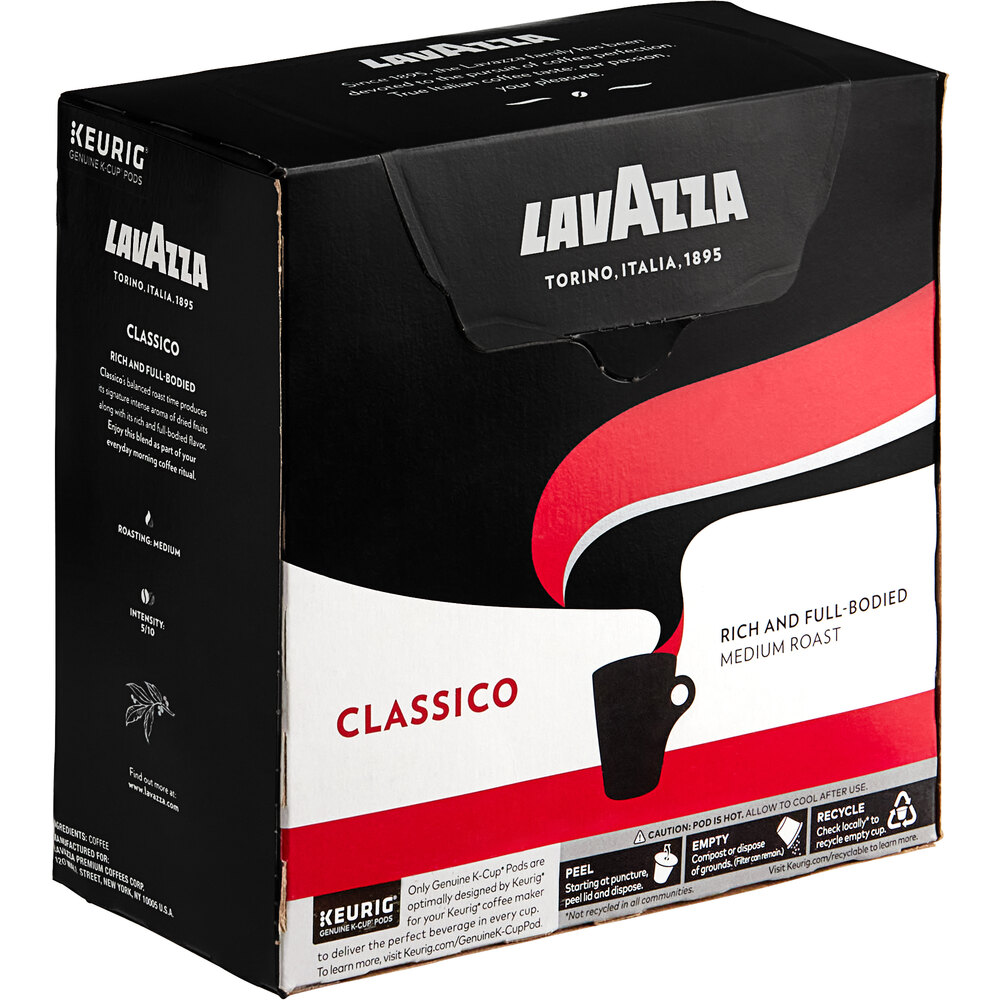 Lavazza Classico Coffee Single Serve Keurig KCup® Pods 32/Box