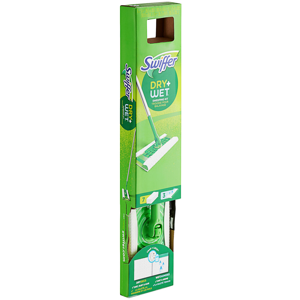 Swiffer® Sweeper 75725 Wet / Dry Mop Kit with Dry / 3 Wet Disposable Pads