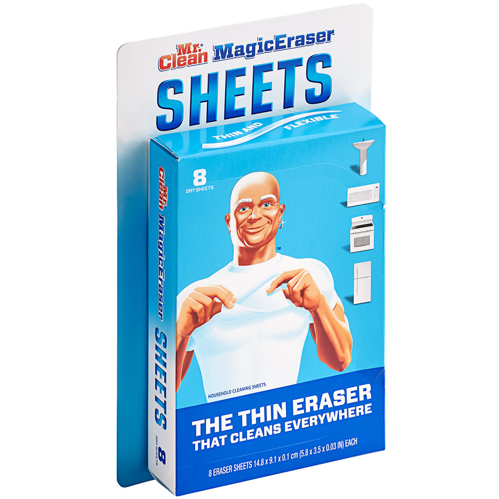 Example Cleaners Chart Magic Eraser Sheets - Free Template Download
