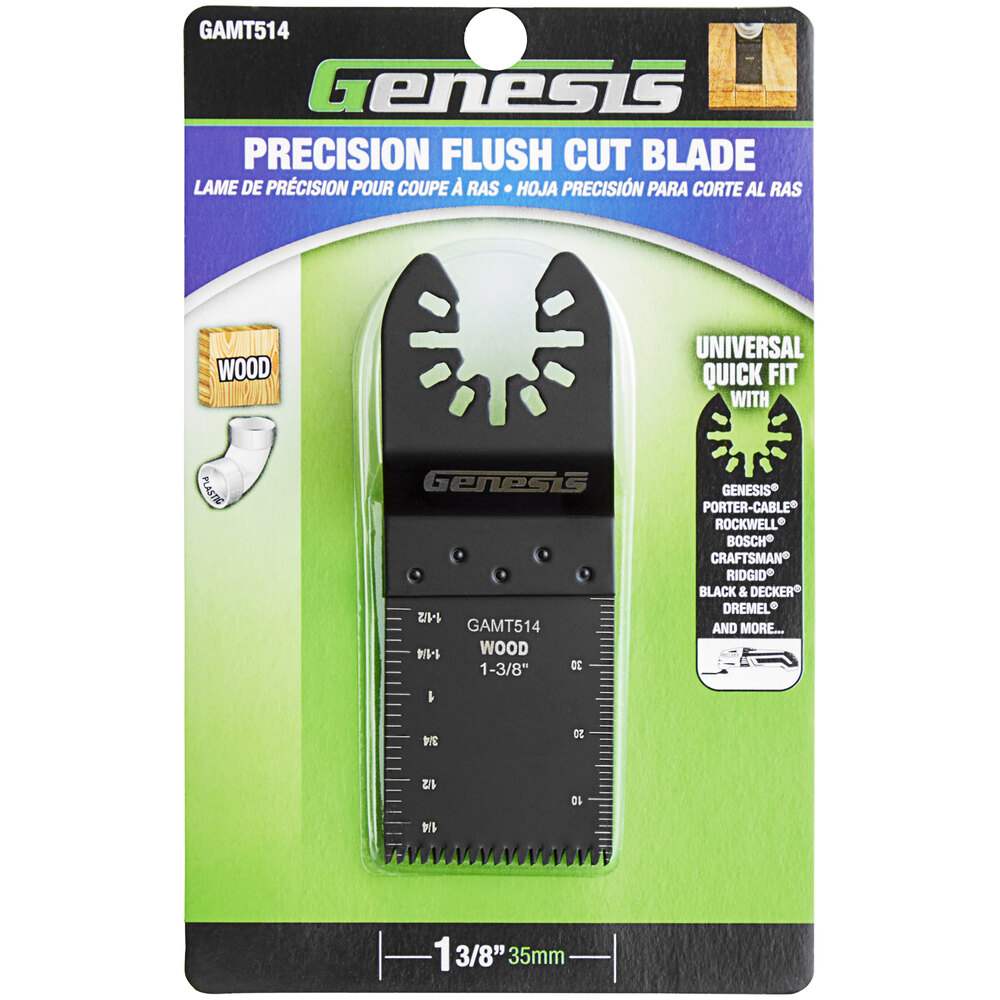 Genesis 1 3/8" Universal QuickFit Precision Flush Cut Blade GAMT514