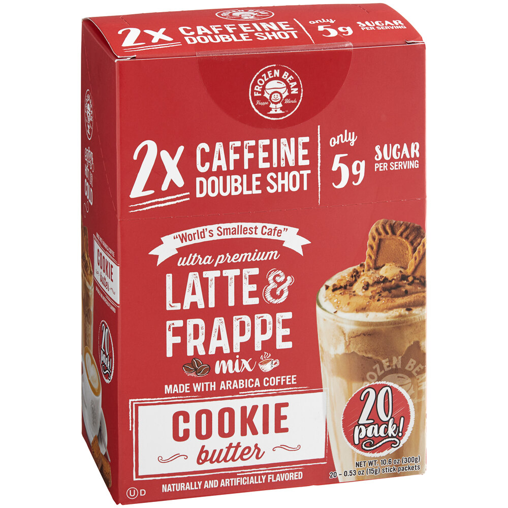 The Frozen Bean Single Serve Double Shot Cookie Butter Latte Blended