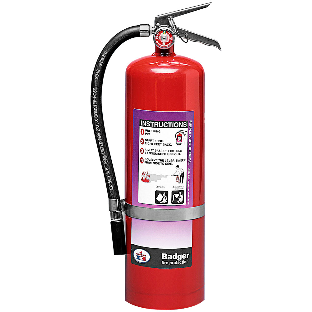 Badger 21006159 10 lb. Purple K Extra High Flow Fire Extinguisher UL