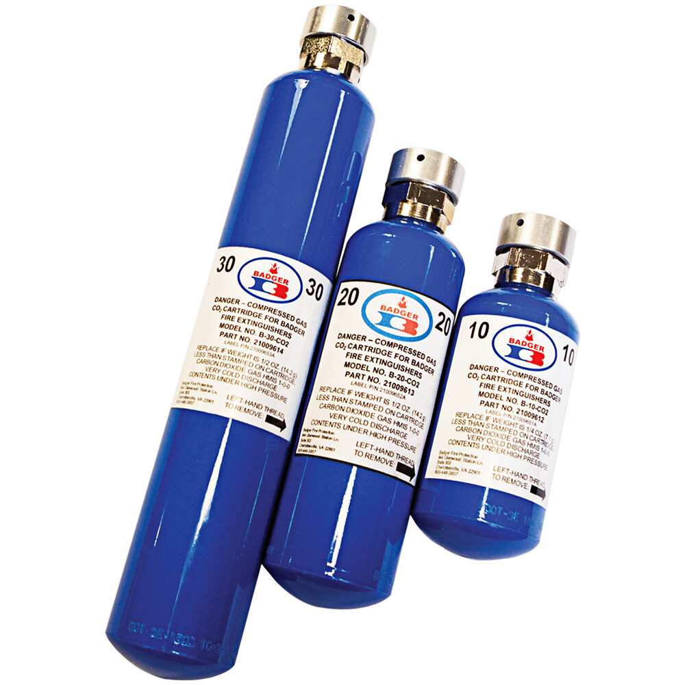 Badger Brigade 466539 29 lb. Regular BC Carbon Dioxide Cartridge ...