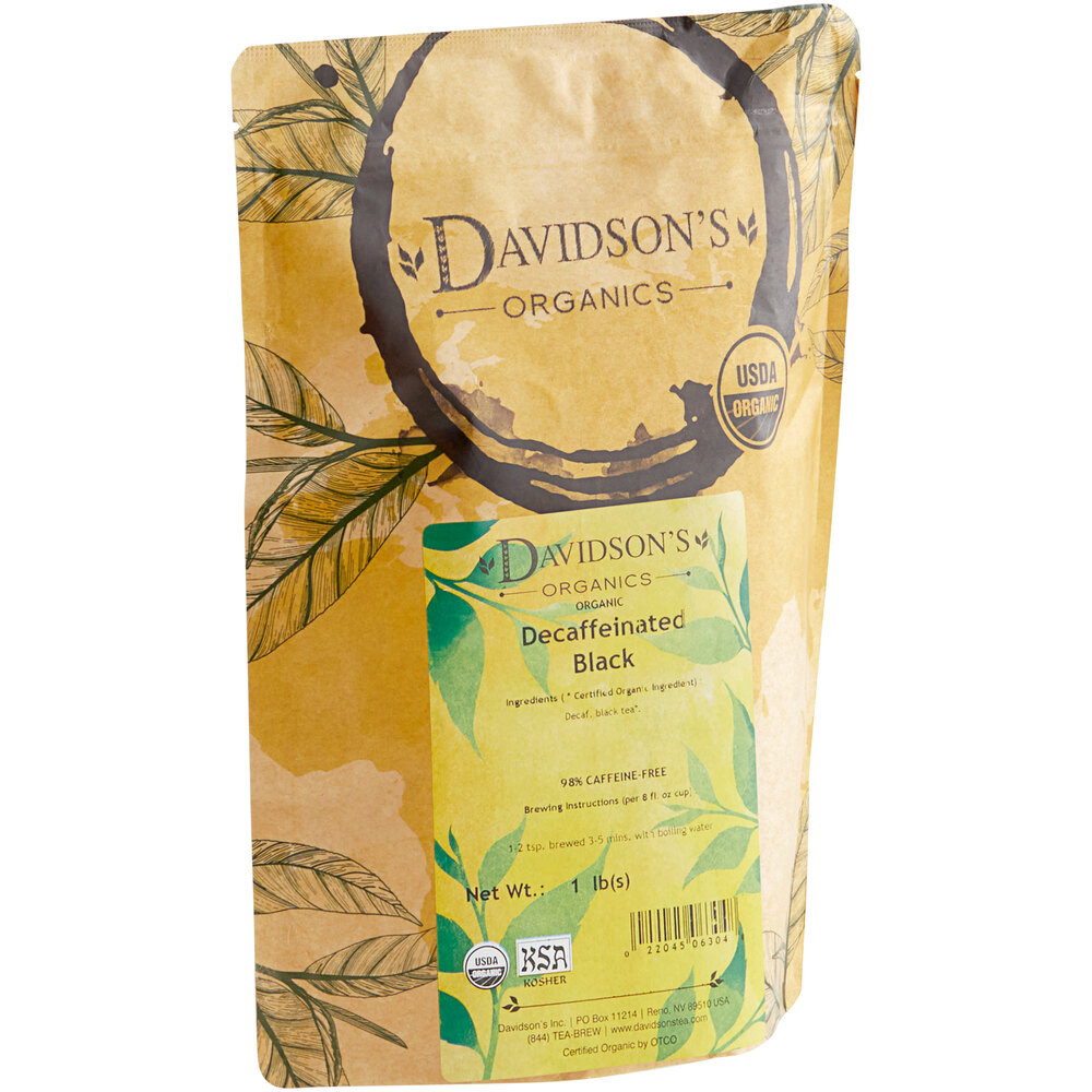 Davidson's Organic Decaf Black Loose Leaf Tea 1 lb.