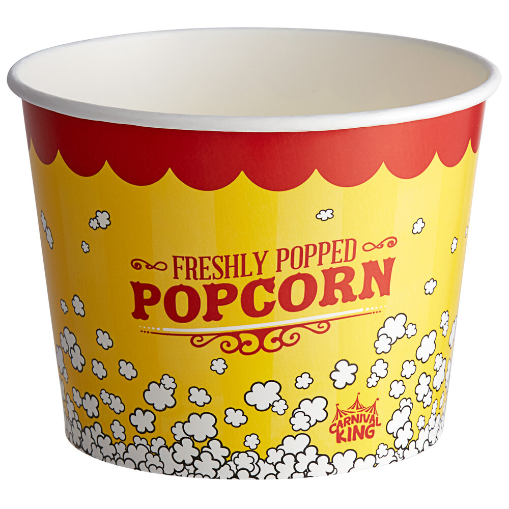 Carnival King 85 oz. Popcorn Bucket - 150/Case