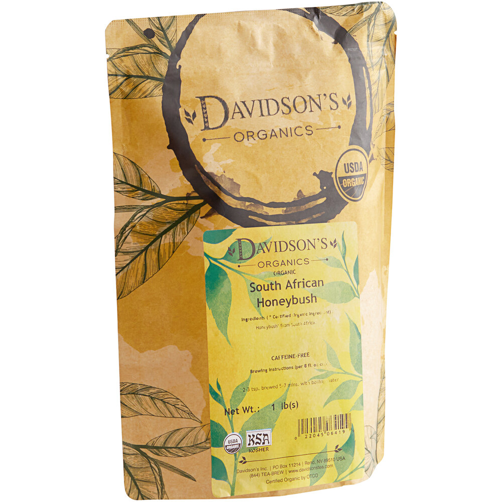 Davidson's Organic South African Honeybush Herbal Loose Leaf Tea 1 lb.