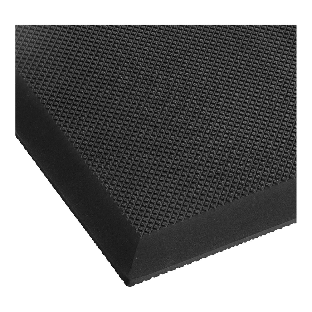 3' x 5' Heavy-Duty Black Grease-Resistant Anti-Fatigue Closed-Cell