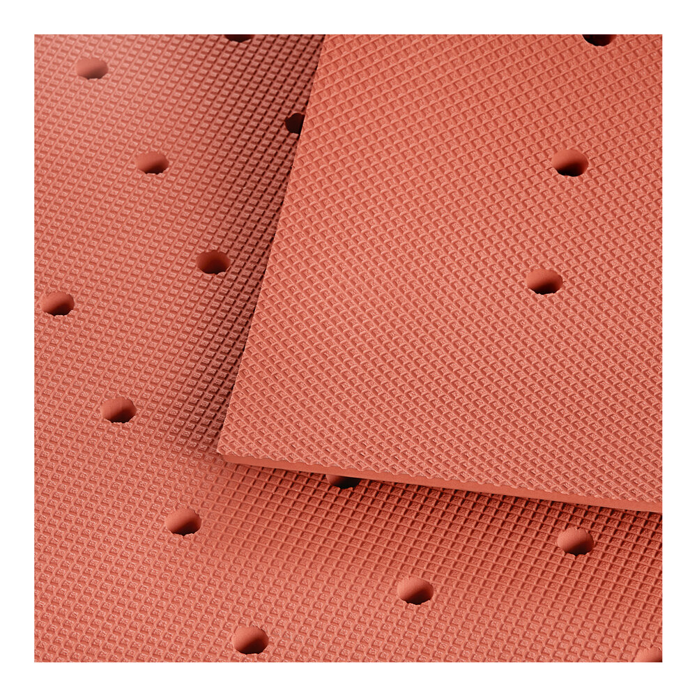 3' x 5' Heavy-Duty Red Grease-Proof Anti-Fatigue Closed-Cell