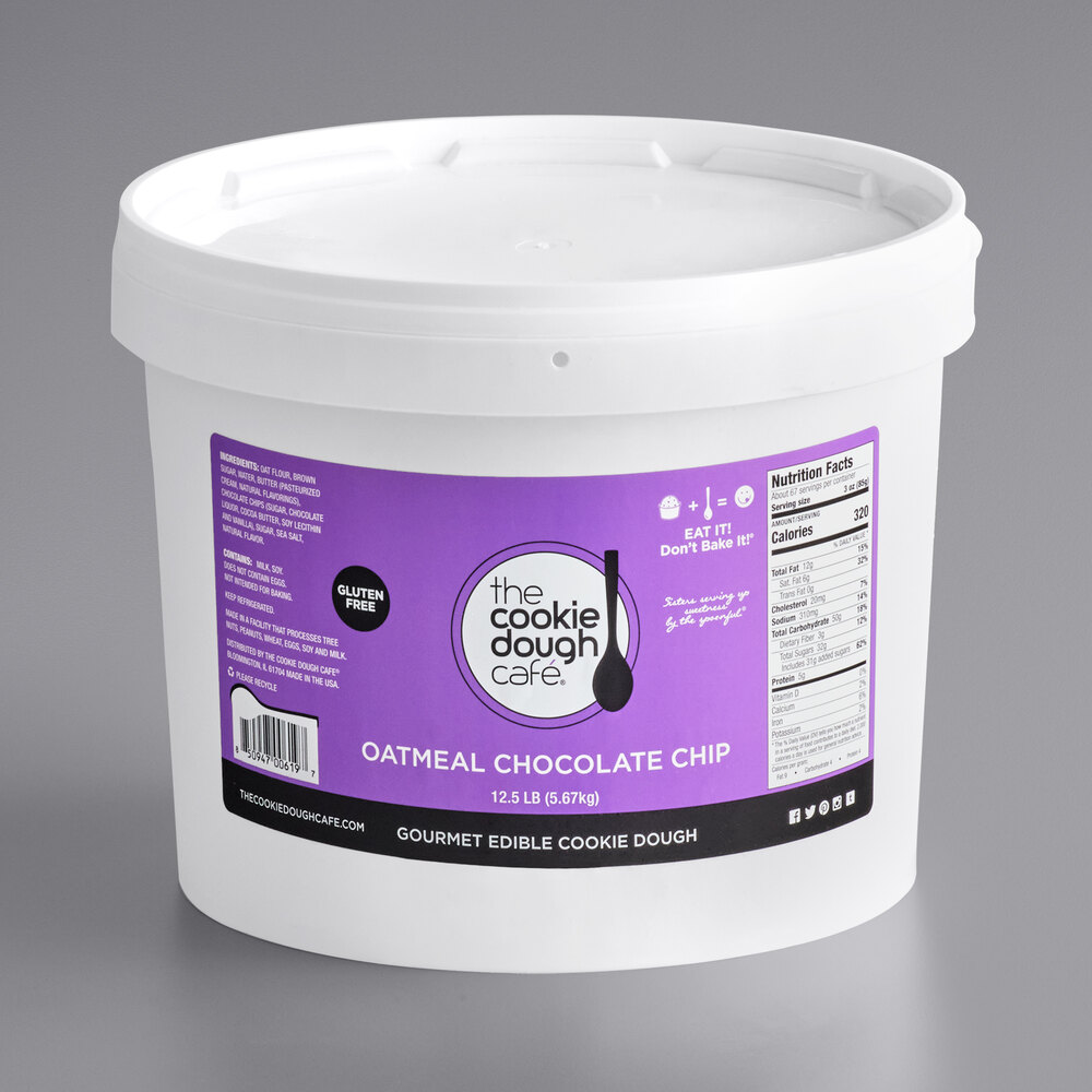 The Cookie Dough Cafe Edible Oatmeal Chocolate Chip Cookie Dough 12.5