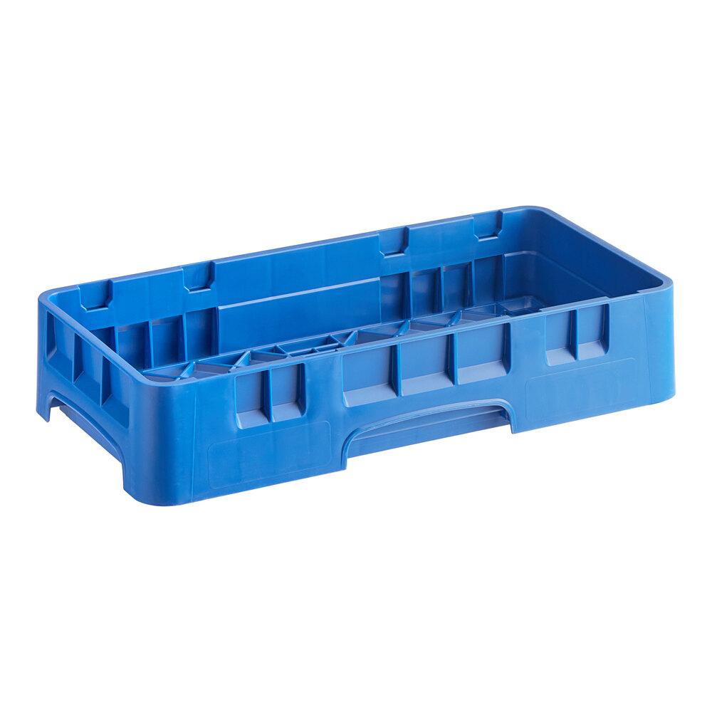 Open Navy Rack Cambro HBR258186 Navy Blue Camrack Half Size Open Base Rack