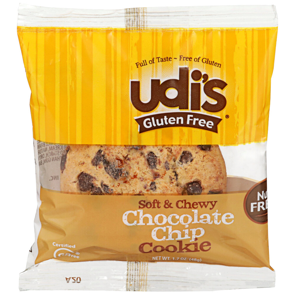 Udi's GlutenFree 1.7 oz. Individually Wrapped Chocolate Chip Cookie