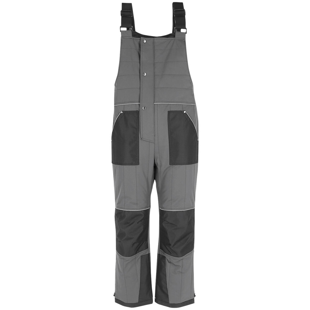 RefrigiWear ChillShield Gray Bib Overalls
