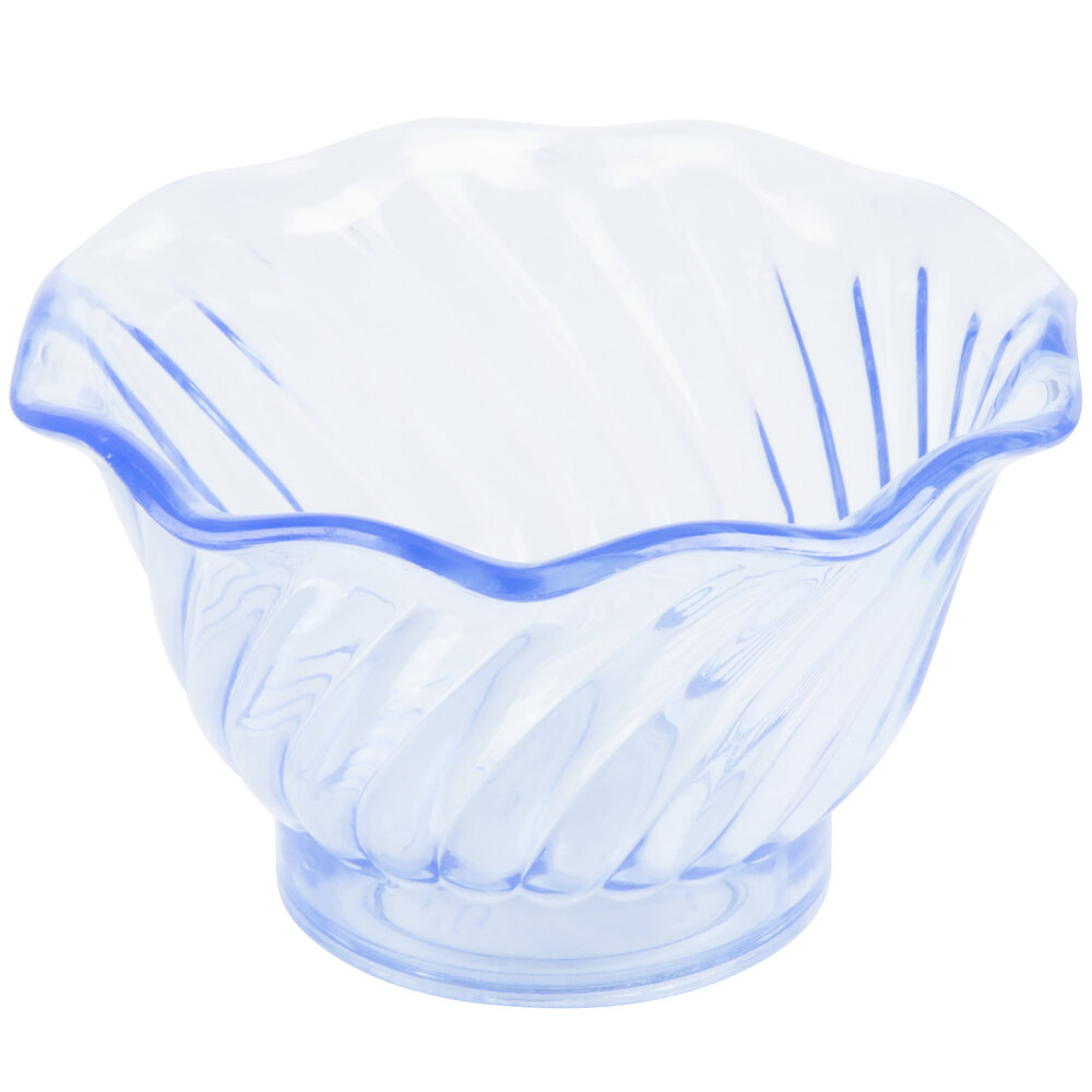 Thunder Group 5 oz. Blue Tulip Dessert Dish 12/Pack