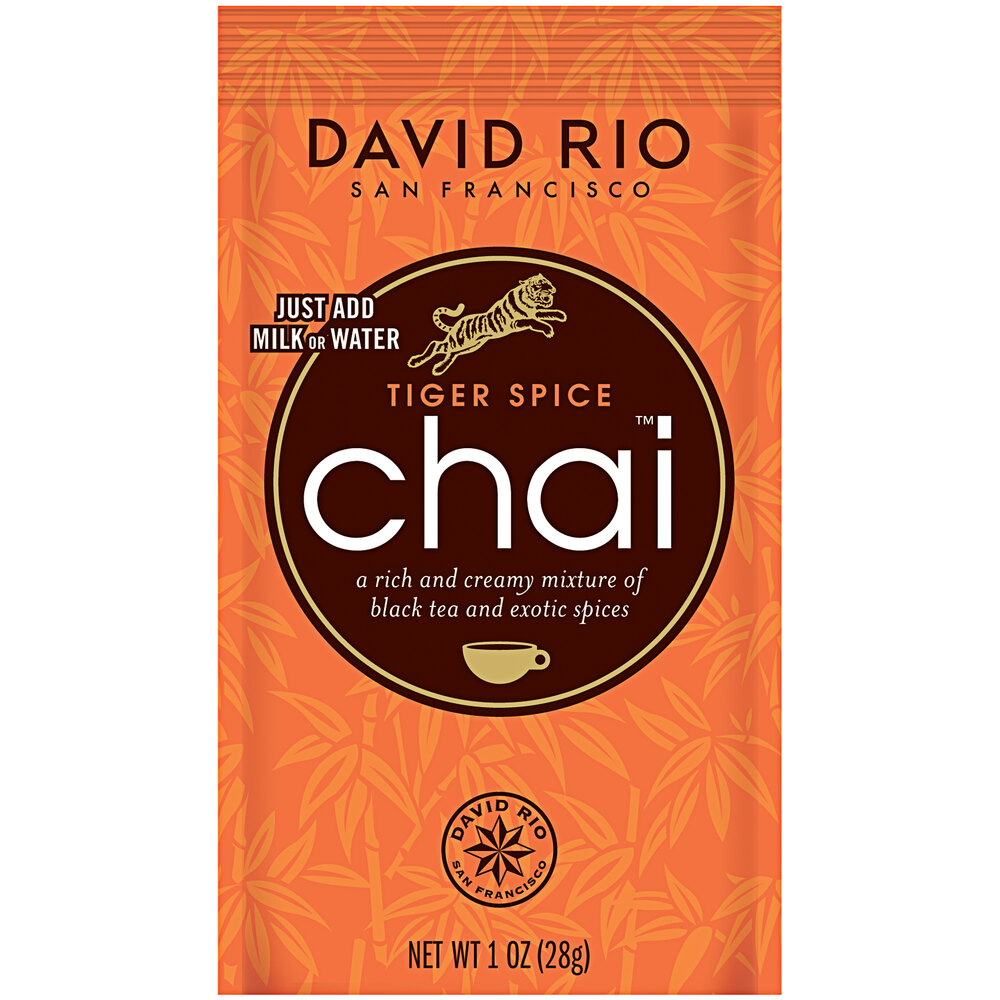 David Rio Tiger Spice Chai™ Tea Latte Single Serve Packets 12/Box